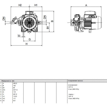 Центробежный насос DAB K 40/19 HA, 60161481