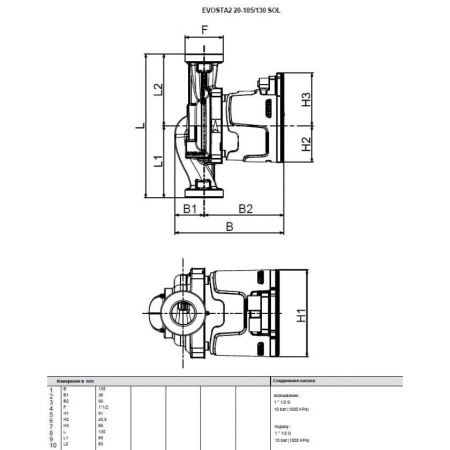 Циркуляционный насос DAB Evosta2 20-105/130 SOL, 60188421